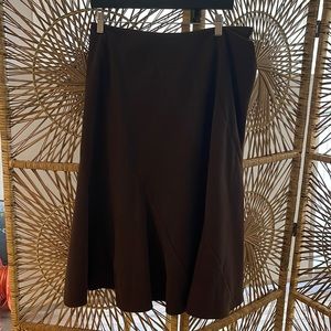 Faux suede fall skirt